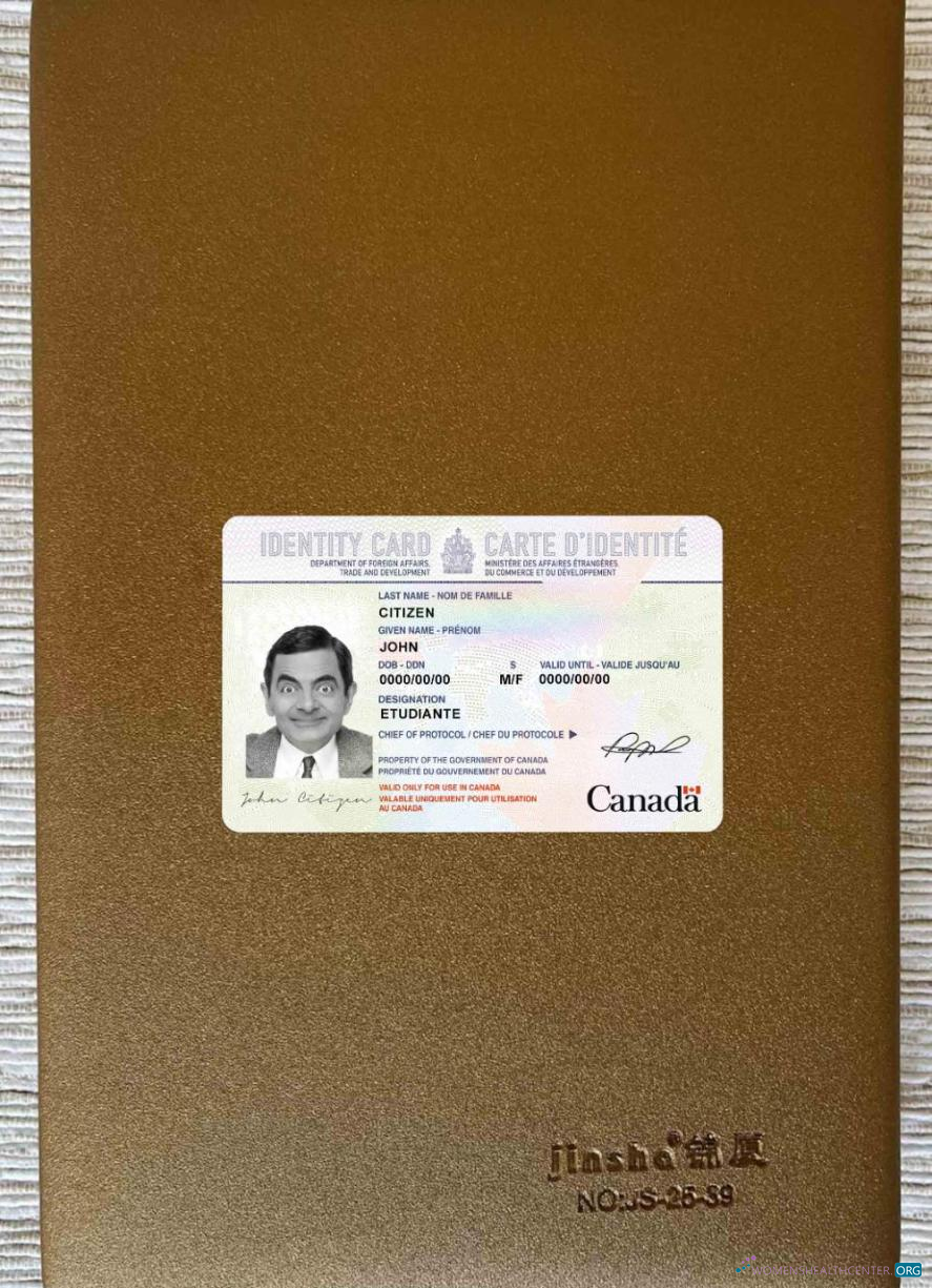 Download Canada Identity card photolook FRONT Photoshop template